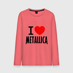 Мужской лонгслив I love Metallica