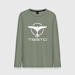 Лонгслив хлопковый мужской Tiesto, цвет: авокадо