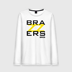 Лонгслив хлопковый мужской Brazzers Bros, цвет: белый