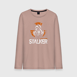 Лонгслив хлопковый мужской STALKER: Online, цвет: пыльно-розовый