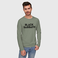 Лонгслив хлопковый мужской Black Sabbath, цвет: авокадо — фото 2