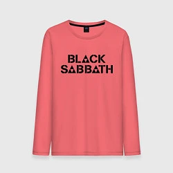 Лонгслив хлопковый мужской Black Sabbath, цвет: коралловый
