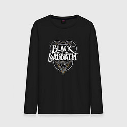 Лонгслив хлопковый мужской Black Sabbath, цвет: черный