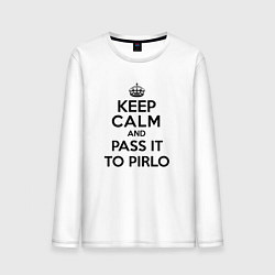 Мужской лонгслив Keep Calm & Pass It To Pirlo