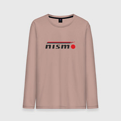 Лонгслив хлопковый мужской Nismo, цвет: пыльно-розовый