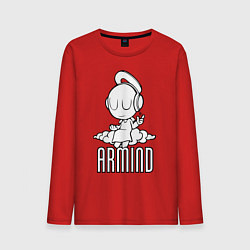 Лонгслив хлопковый мужской Armind, цвет: красный