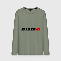 Лонгслив хлопковый мужской Nismo, цвет: авокадо