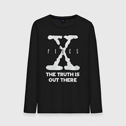 Лонгслив хлопковый мужской X-Files: Truth is out there, цвет: черный
