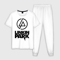 Пижама хлопковая мужская Linkin Park, цвет: белый
