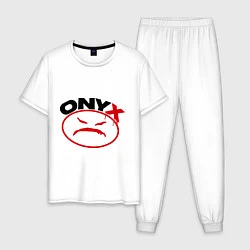 Пижама хлопковая мужская Onyx, цвет: белый