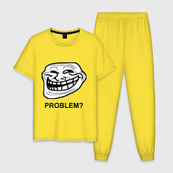 Мужская пижама Trollface. Problem? Проблемы?