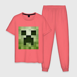 Мужская пижама Мinecraft creeper