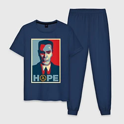 Пижама хлопковая мужская G-Man Hope, цвет: тёмно-синий
