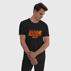 Пижама хлопковая мужская Blade Runner 2049, цвет: черный — фото 2