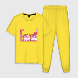 Пижама хлопковая мужская No Game No Life, цвет: желтый