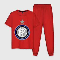 Пижама хлопковая мужская Inter FC, цвет: красный