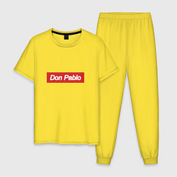 Пижама хлопковая мужская Don Pablo Supreme, цвет: желтый