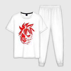Пижама хлопковая мужская Son of Flame Dragon, цвет: белый