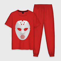 Пижама хлопковая мужская Angerfist Mask, цвет: красный