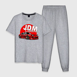 Пижама хлопковая мужская JDM Culture, цвет: меланж
