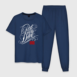 Пижама хлопковая мужская Parkway Drive: IRE цвета тёмно-синий — фото 1