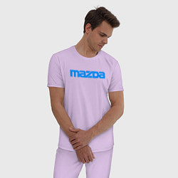 Пижама хлопковая мужская MAZDA, цвет: лаванда — фото 2