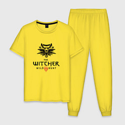 Пижама хлопковая мужская THE WITCHER 3:WILD HUNT, цвет: желтый