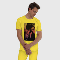 Пижама хлопковая мужская John Wick, цвет: желтый — фото 2