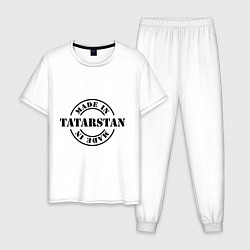 Пижама хлопковая мужская Made in Tatarstan, цвет: белый