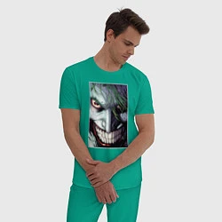 Пижама хлопковая мужская Joker, цвет: зеленый — фото 2