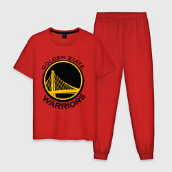 Пижама хлопковая мужская GOLDEN STATE WARRIORS, цвет: красный