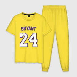 Пижама хлопковая мужская Bryant 24, цвет: желтый