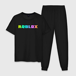 Пижама хлопковая мужская ROBLOX, цвет: черный