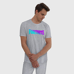 Пижама хлопковая мужская FORTNITE 2, цвет: меланж — фото 2