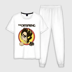 Пижама хлопковая мужская The Offspring, цвет: белый