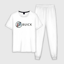 Пижама хлопковая мужская Buick, цвет: белый
