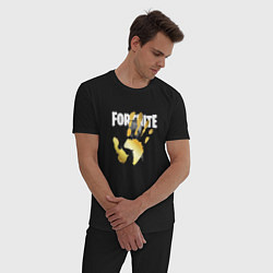 Пижама хлопковая мужская Fortnite, цвет: черный — фото 2