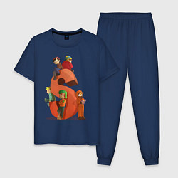Пижама хлопковая мужская SOUTH PARK, цвет: тёмно-синий