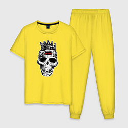 Пижама хлопковая мужская Offspring, цвет: желтый