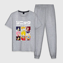 Мужская пижама Японский Sonic