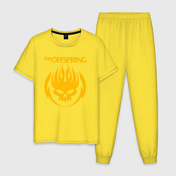Пижама хлопковая мужская THE OFFSPRING, цвет: желтый