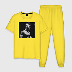 Пижама хлопковая мужская XXXTentacion, цвет: желтый