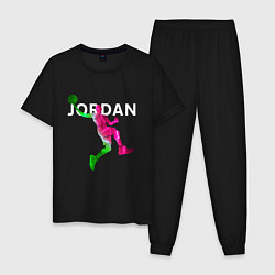 Пижама хлопковая мужская MICHAEL JORDAN Z, цвет: черный
