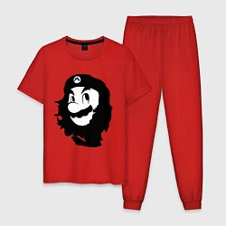 Пижама хлопковая мужская Che Mario, цвет: красный