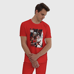 Пижама хлопковая мужская ПОСЛЕДНИЙ ТАНЕЦ, цвет: красный — фото 2