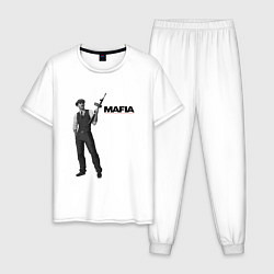 Пижама хлопковая мужская MAFIA 1, цвет: белый