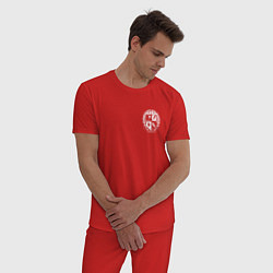 Пижама хлопковая мужская Академия Амбрелла 2, цвет: красный — фото 2