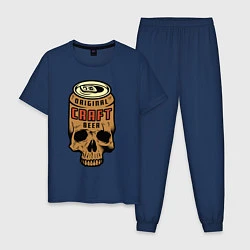 Пижама хлопковая мужская Craft, цвет: тёмно-синий
