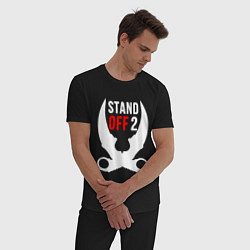 Пижама хлопковая мужская STANDOFF 2 цвета черный — фото 2