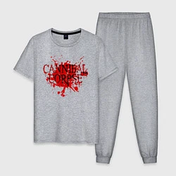 Пижама хлопковая мужская Cannibal Corpse, цвет: меланж